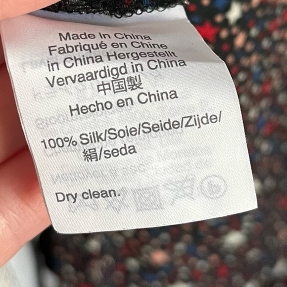 Madewell • Silk Ruffle-Hem Wrap Top in Starry Night - Picture 9 of 11